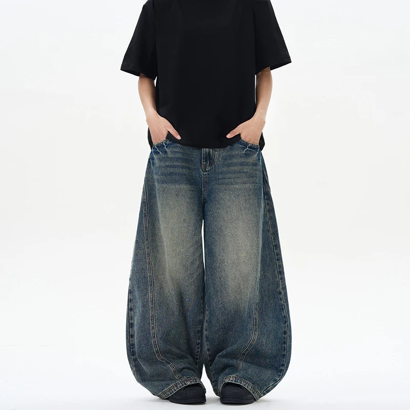 Men´s Oversized Baggy Jeans - Wide Leg Streetwear Denim Pants Vintage Style