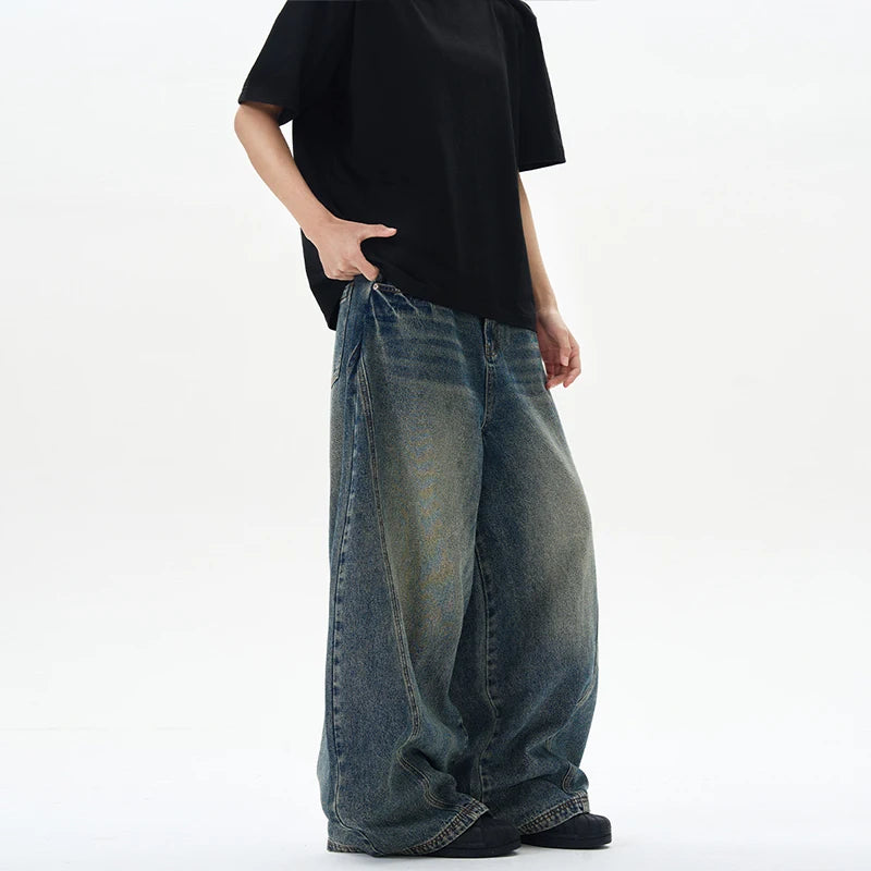 Men´s Oversized Baggy Jeans - Wide Leg Streetwear Denim Pants Vintage Style