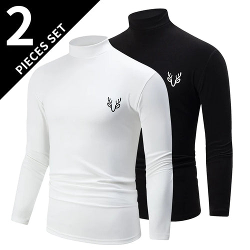 Menś Thermal Compression Long Sleeve Shirts- 3 Pack / Warm, Stretchy & Breathable Base Layer for winter