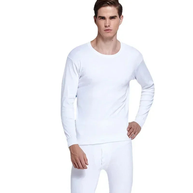 Premium White Long Sleeve Sweater for Men