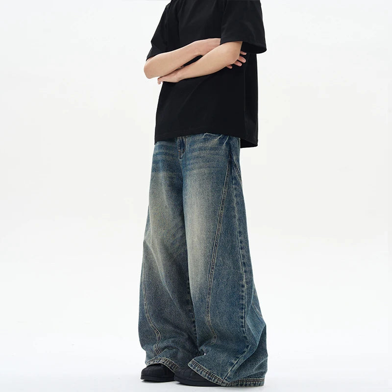 Men´s Oversized Baggy Jeans - Wide Leg Streetwear Denim Pants Vintage Style