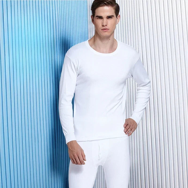 Premium White Long Sleeve Sweater for Men