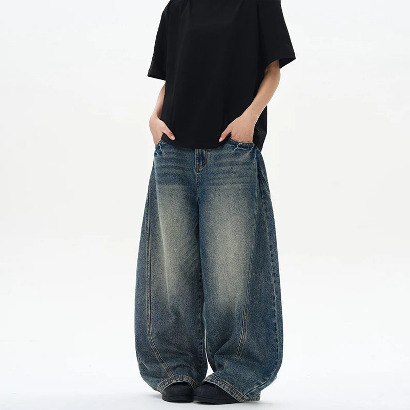 Men´s Oversized Baggy Jeans - Wide Leg Streetwear Denim Pants Vintage Style